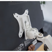 Dellonda Adjustable Single Monitor Arm with 360 Rotation - White DH26 Dellonda - Dynamic Drive