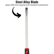 Teng Tools Flat Screwdriver 1.6 x 10.0 x 200mm XL Hex Shaft Teng Tools - Dynamic Drive