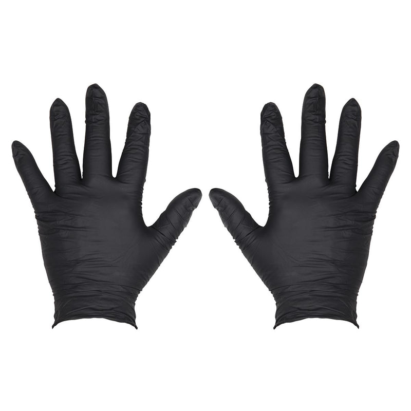Sealey Extra Thick Powder-Free Disposable Nitrile Gloves, Large - Pack of 100 Sealey - Dynamic Drive