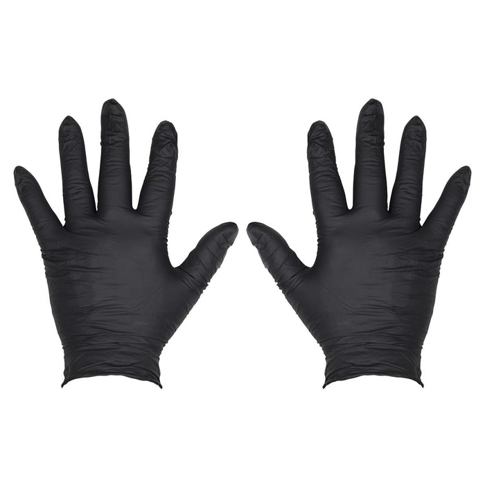 Sealey Extra Thick Powder-Free Disposable Nitrile Gloves, Large - Pack of 100 Sealey - Dynamic Drive