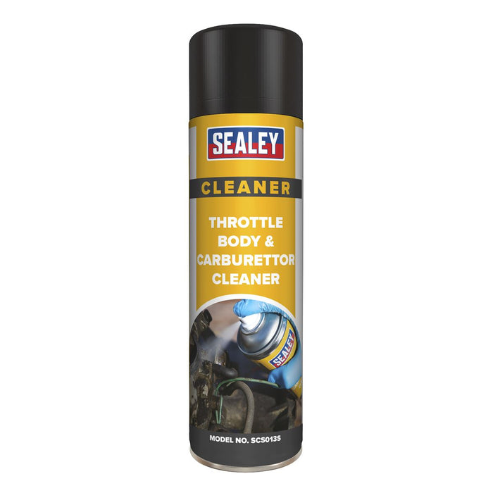 Sealey Throttle Body & Carburettor Cleaner 500ml SCS013S Sealey - Dynamic Drive