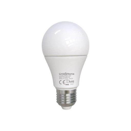 Link2Home Wi-Fi LED ES (E27) Opal GLS Dimmable Bulb, White + RGB 800 lm 9W Link2Home - Dynamic Drive