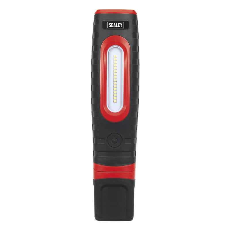 Sealey R/Chargle 360 Insp Lamp 16 SMD LED + 3W LED Black 2xLi-ion LED360PLUS Sealey  - Dynamic Drive