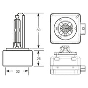 Ring Automotive R85402 D1S Projection Gas Discharge Bulb, 85 V, 35 W Ring Automotive - Dynamic Drive