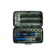 Laser Socket & Bit Set 1/4"D 38pc 5960 Laser - Dynamic Drive