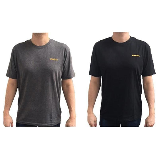 Stanley® Clothing T-Shirt Twin Pack Grey & Black - XL STANLEY® Clothing - Dynamic Drive