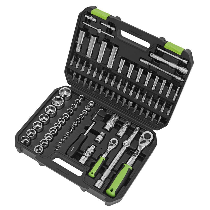Sealey Socket Set 94pc 1/4" & 1/2"Sq Drive WallDrive Metric S01210 Sealey - Dynamic Drive