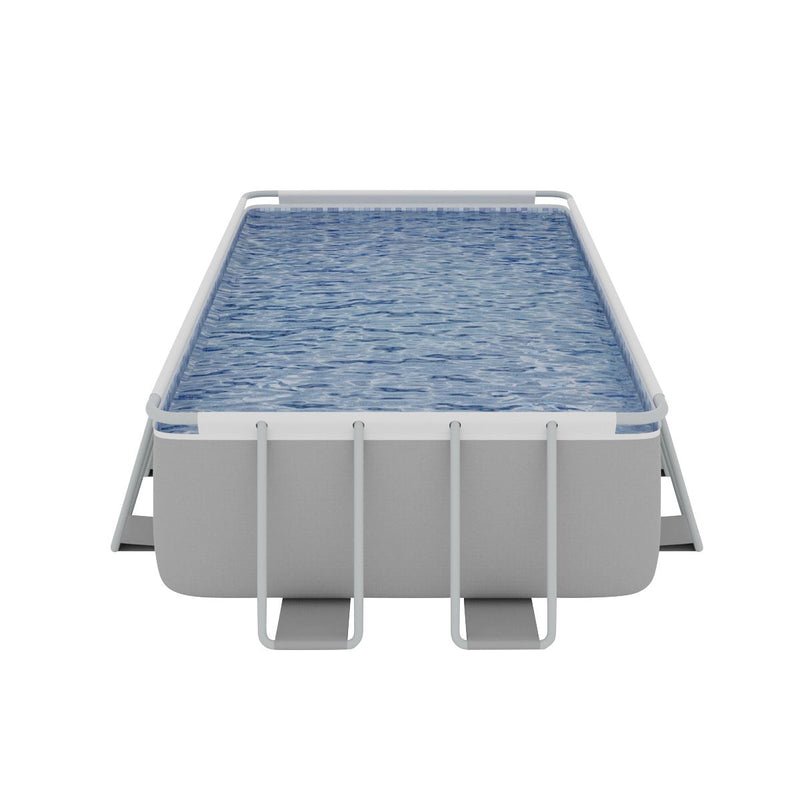 Dellonda Deluxe Steel Frame Swimming Pool with Filter Pump 18ft DL22 Dellonda - Dynamic Drive
