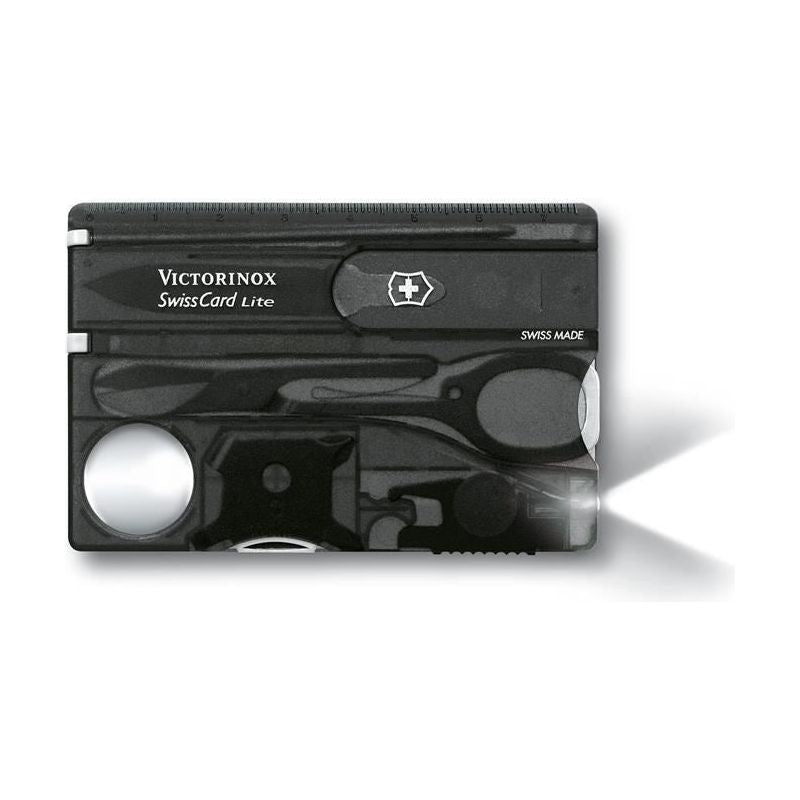 Victorinox SwissCard Lite Translucent Black Blister Pack Victorinox - Dynamic Drive