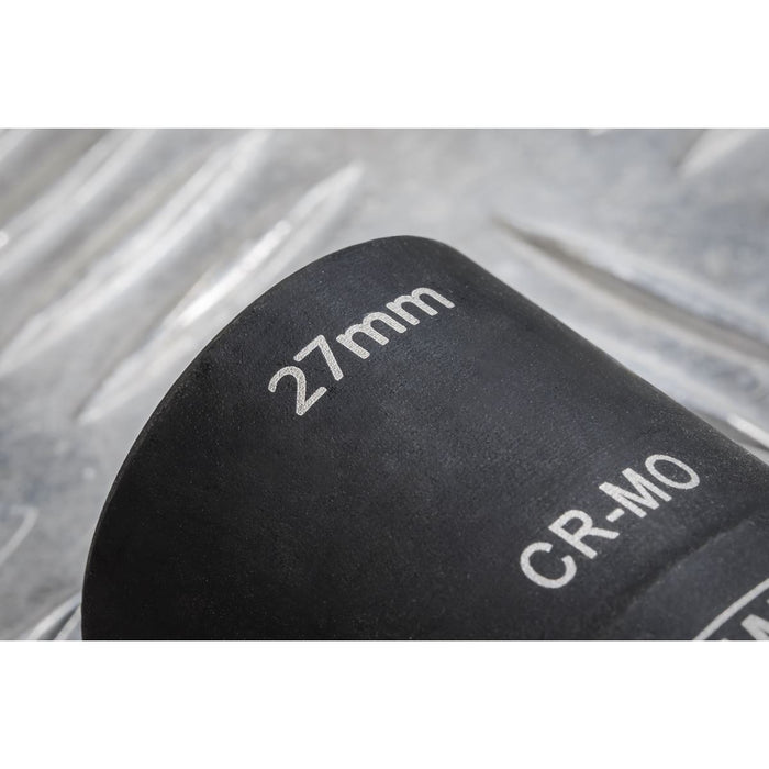 Sealey 63mm Double Ended Impact Socket 1/2"Sq Drive 27 x 27.5mm SX1822 Sealey - Dynamic Drive
