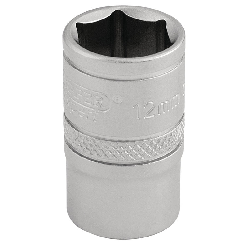 Draper 6 Point Metric Socket, 3/8" Sq. Dr., 12mm 16537 Draper - Dynamic Drive