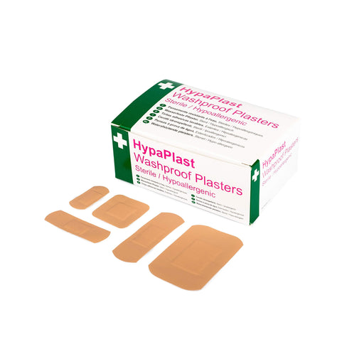 Safety First Aid HypaPlast Assorted Washproof Plasters - Pack of 100 Safety First Aid Group  - Dynamic Drive