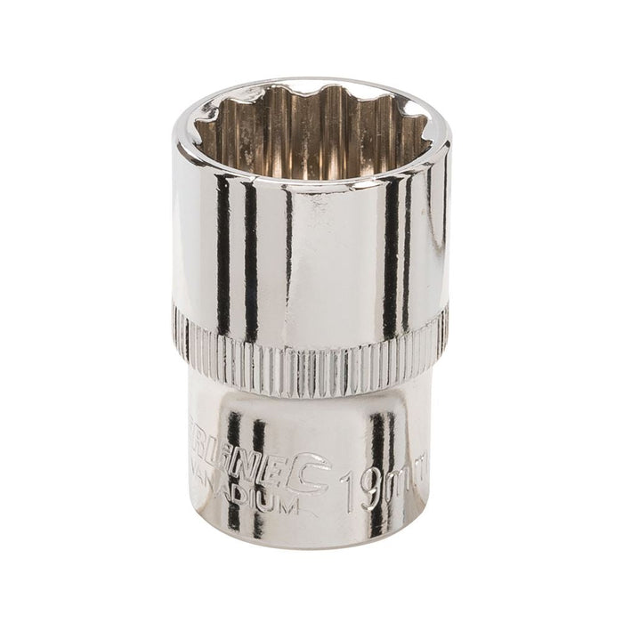 Silverline Socket 1/2" Drive 12pt Metric 19mm Silverline - Dynamic Drive