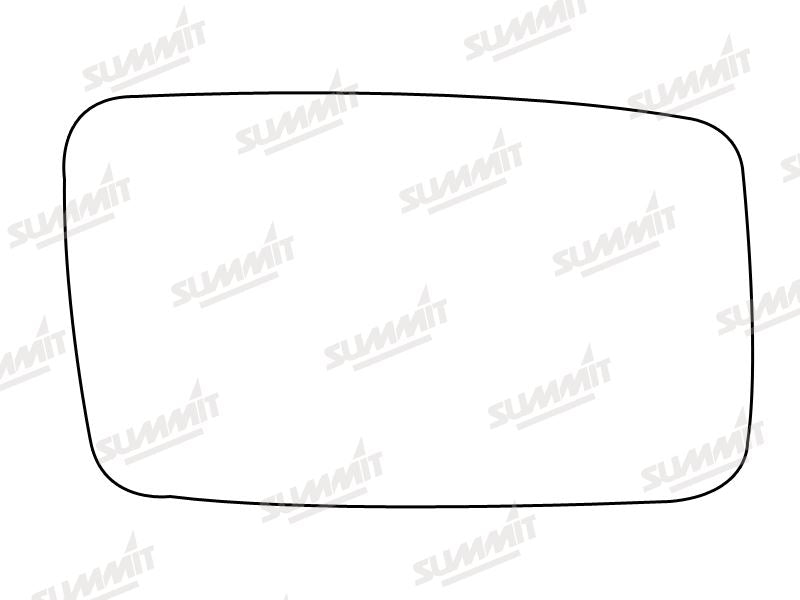 Summit Stick-On Standard Mirror Glass fits Ford Sierra 84 on RHS Summit - Dynamic Drive