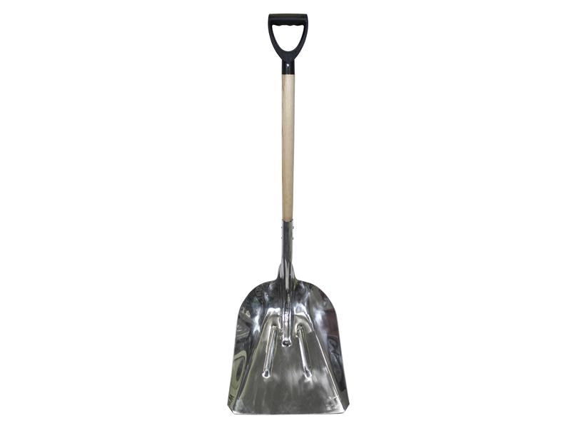 Faithfull Aluminium Grain Shovel Wood Handle Faithfull - Dynamic Drive