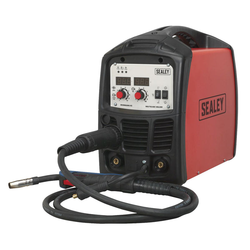 Sealey Inverter Welder MIG TIG & mmA 200A INVMIG200 Sealey - Dynamic Drive