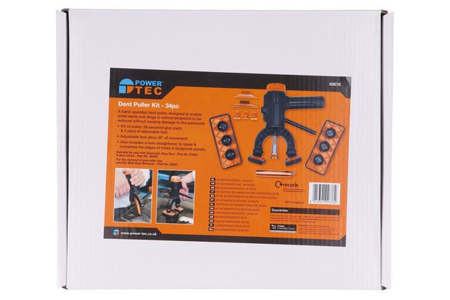 Powertec Dent Puller Kit 34pc - 92676 Powertec - Dynamic Drive
