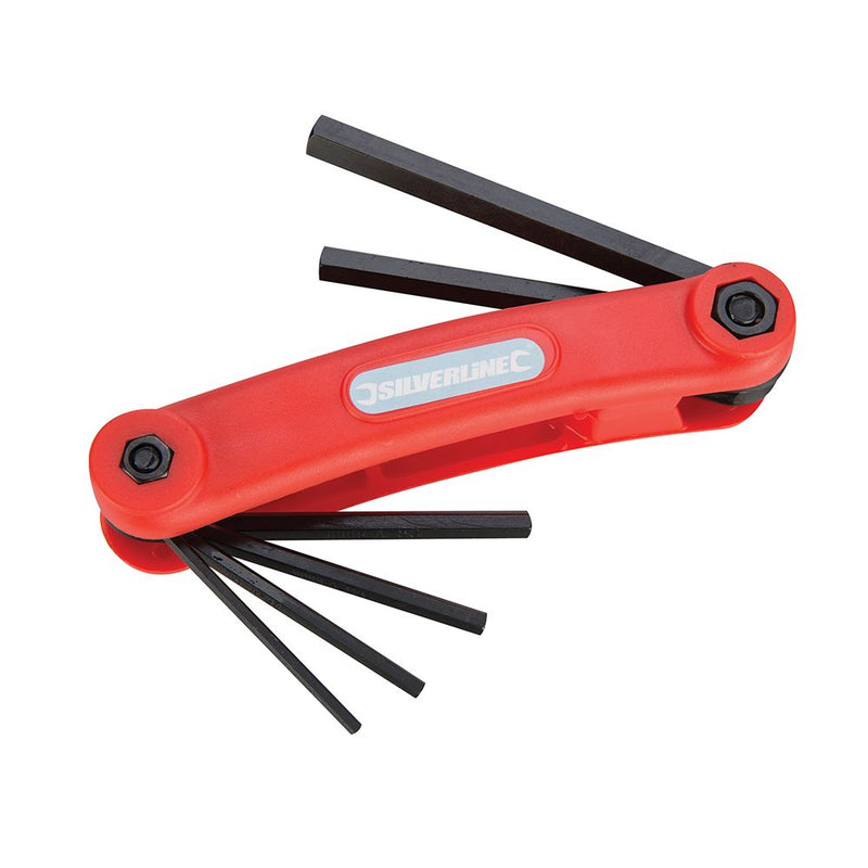 Silverline Hex Key Metric Tool 7pce 2.5 - 10mm Silverline - Dynamic Drive