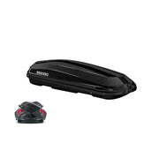 Menabo Diamond 500 Litre Black Roof Box with Duo / Dual Opening (75kg Max.) Menabo - Dynamic Drive