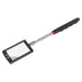 Sealey Telescopic Inspection Mirror 52 x 83mm with 2 LEDs S0948 Sealey - Dynamic Drive