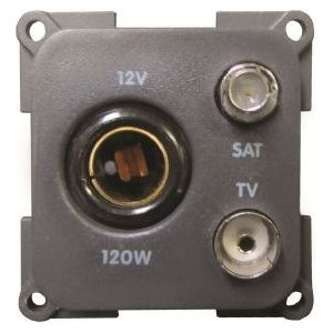 CBE Tv Satellite & Single Pole Socket Grey X270332B CBE - Dynamic Drive