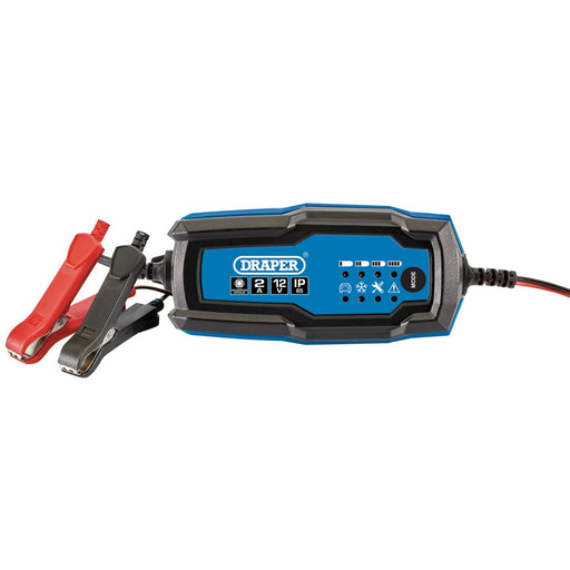 Draper 12V Smart Charger and Battery Maintainer, 2A 53488 Draper - Dynamic Drive