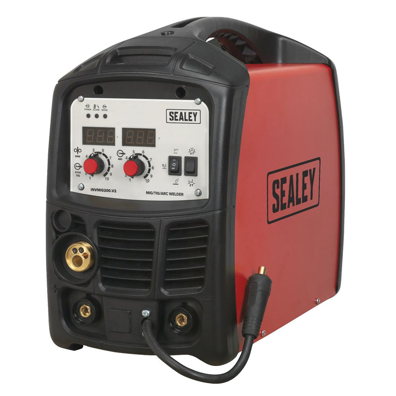Sealey Inverter Welder MIG TIG & mmA 200A INVMIG200 Sealey - Dynamic Drive
