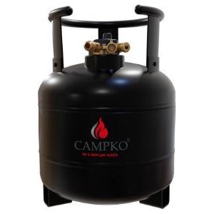 Campko Refillable Gas Bottle 15 Litres With 80% Multivalve 109666 Campko - Dynamic Drive