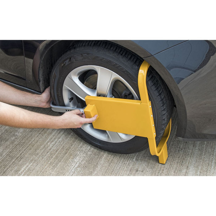 Sealey Wheel Clamp with Lock & Key PB397 Sealey - Dynamic Drive