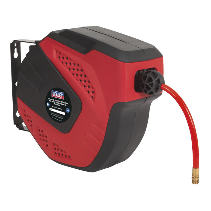 Sealey Air Hose Reel Auto Rewind Control 10m 8mm ID - PU Hose SA821 Sealey  - Dynamic Drive