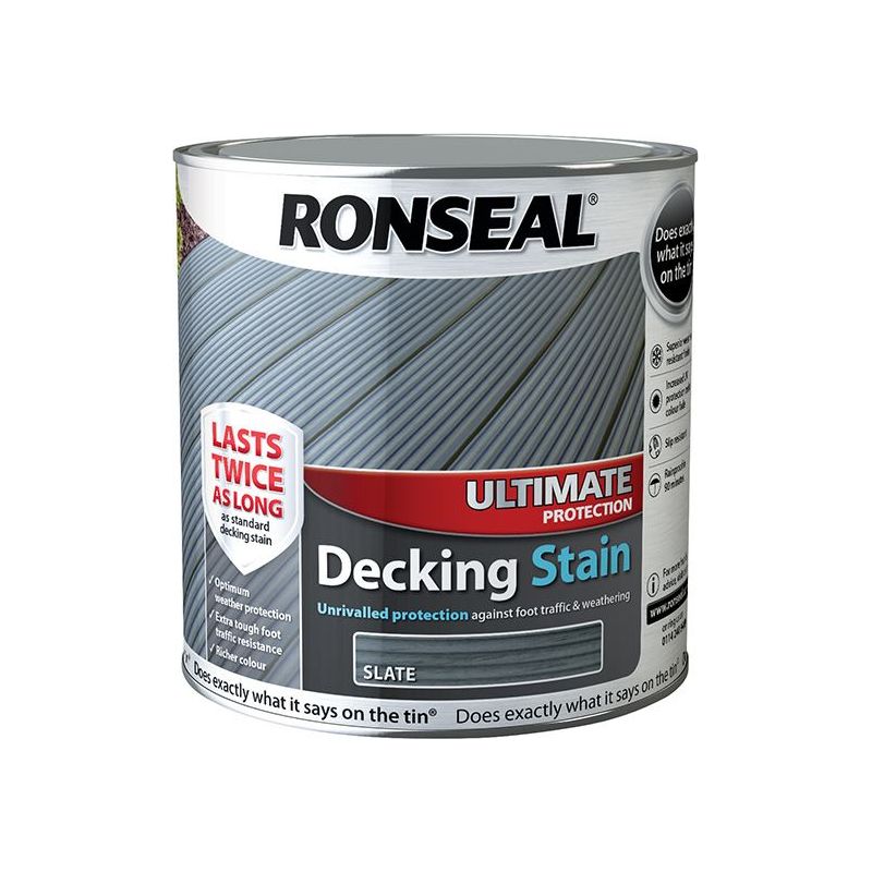 Ronseal Ultimate Protection Decking Stain Slate 2.5 litre Ronseal - Dynamic Drive