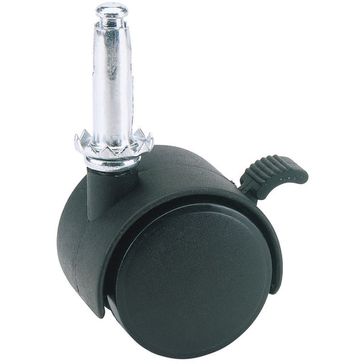 Draper Nylon Castor with Brake, 40mm Diameter, S.W.L. 25kg 65467 Draper - Dynamic Drive