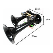 TGV Air Horn Truck 24V Lorry Tractor Train Van All Ride Twin Black All Ride  - Dynamic Drive
