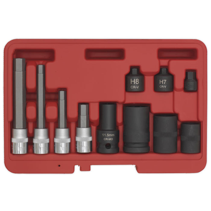 Sealey Brake Caliper Socket Set 11pc VS0465 Sealey - Dynamic Drive