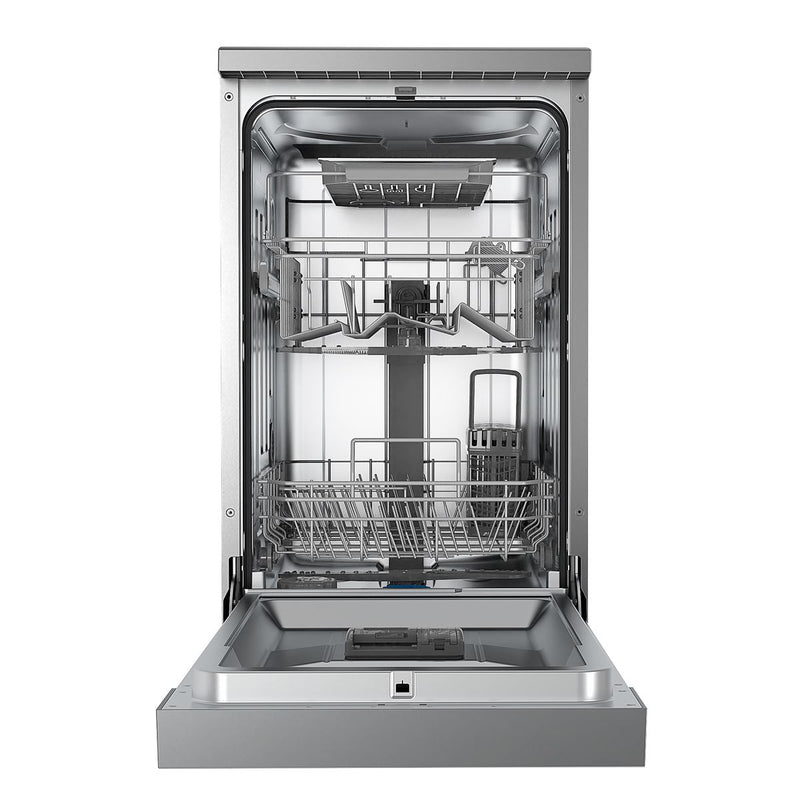 Baridi Slimline Freestanding Dishwasher 45cm Wide 10 Place Settings - Silver Baridi - Dynamic Drive
