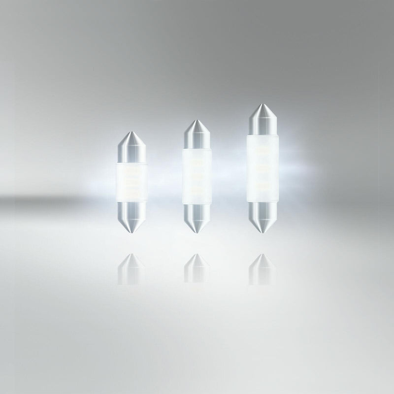 6438DWP-01B Osram LED Festoon 31mm Interior Bulb Cool White 12v 1W SV8.5-8 LED Osram  - Dynamic Drive