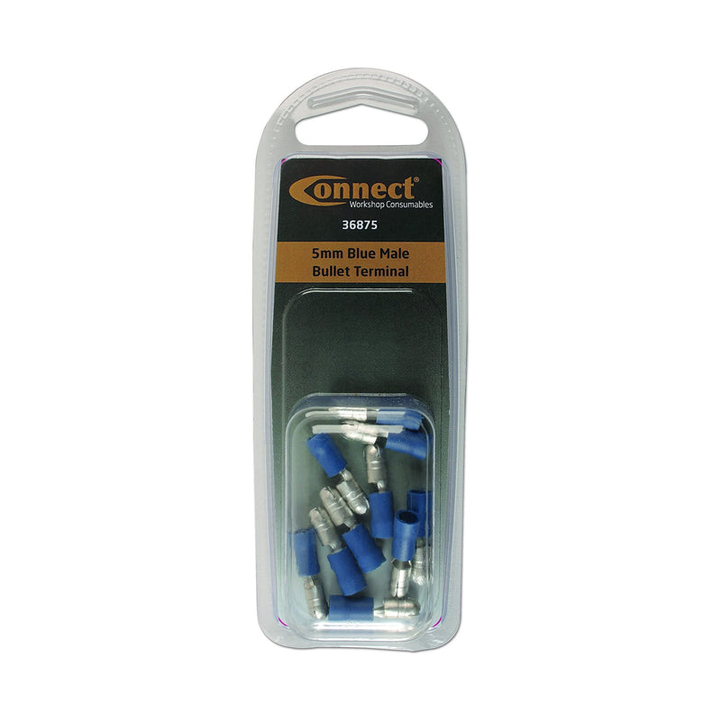 Tool Connection Blue Male Bullet Terminal 5mm 10pc 36875 Tool Connection - Dynamic Drive