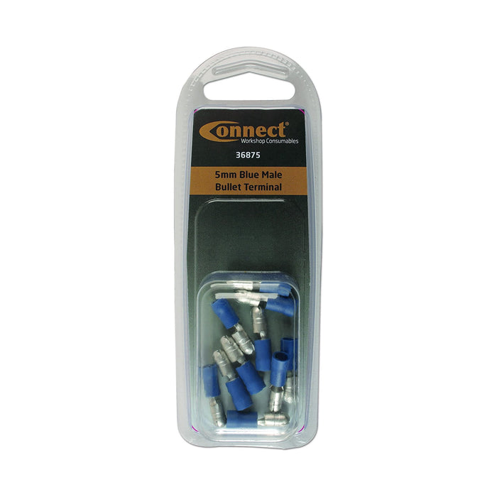 Tool Connection Blue Male Bullet Terminal 5mm 10pc 36875 Tool Connection - Dynamic Drive