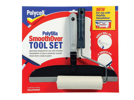 Polycell SmoothOver Tool Set Roller & Spreader Polycell - Dynamic Drive