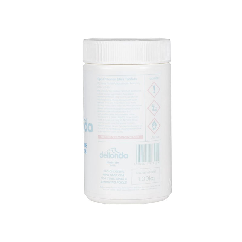 Dellonda Chlorine Mini Tabs for Hot Tubs/Spas & Swimming Pools 1kg DL51 Dellonda - Dynamic Drive