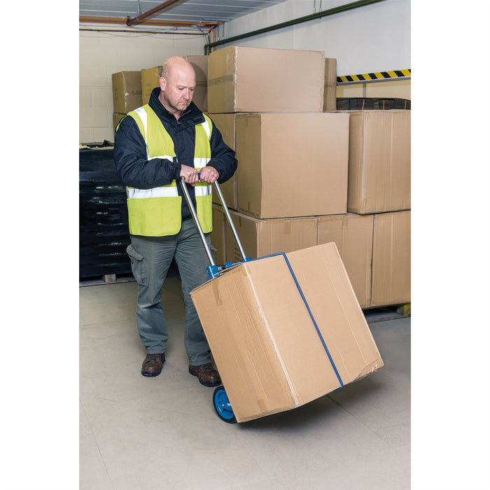 Draper Heavy Duty Fold Flat Sack Truck, 125kg 80805 Draper - Dynamic Drive
