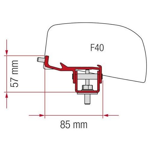 Fiamma F40 Van Adapter Kit Nissan Nv350 98655Z041 Fiamma - Dynamic Drive