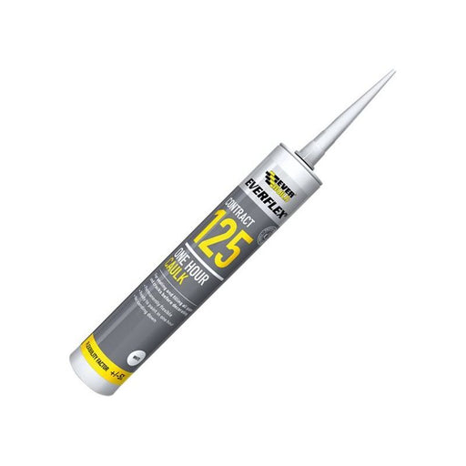 Everbuild Sika One Hour Caulk 125 White 380ml Everbuild Sika - Dynamic Drive
