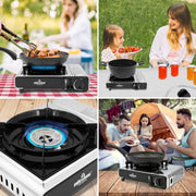 Portable Gas Stove - Fully Safety Certified 18949 Milestone Camping - Dynamic Drive