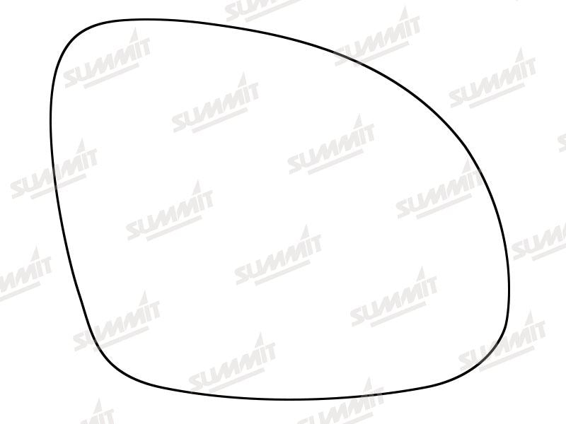 Summit Stick-On Standard Mirror Glass fits VW Tiguan 07 on RHS Summit - Dynamic Drive
