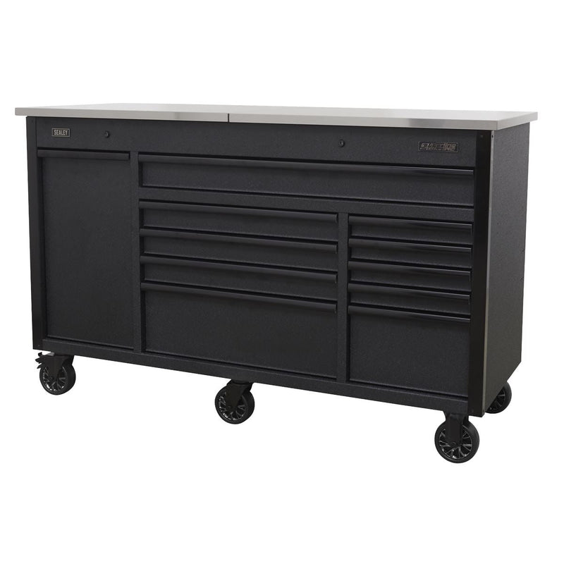 Sealey Mobile Tool Cabinet 1600mm with Power Tool Charging Drawer AP6310BE Sealey - Dynamic Drive