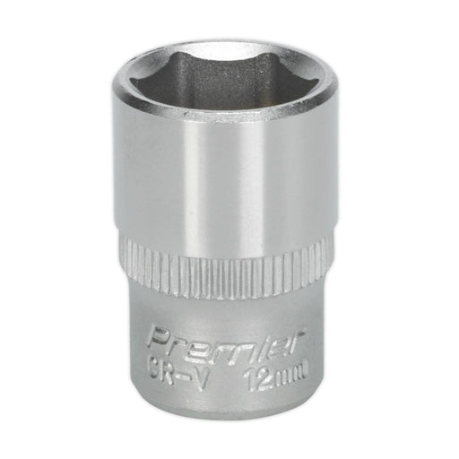 Sealey WallDrive Socket 12mm 1/4"Sq Drive S1412 Sealey - Dynamic Drive