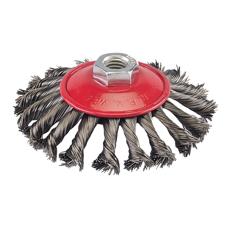 Silverline Steel Twist-Knot Brush 115mm Silverline - Dynamic Drive