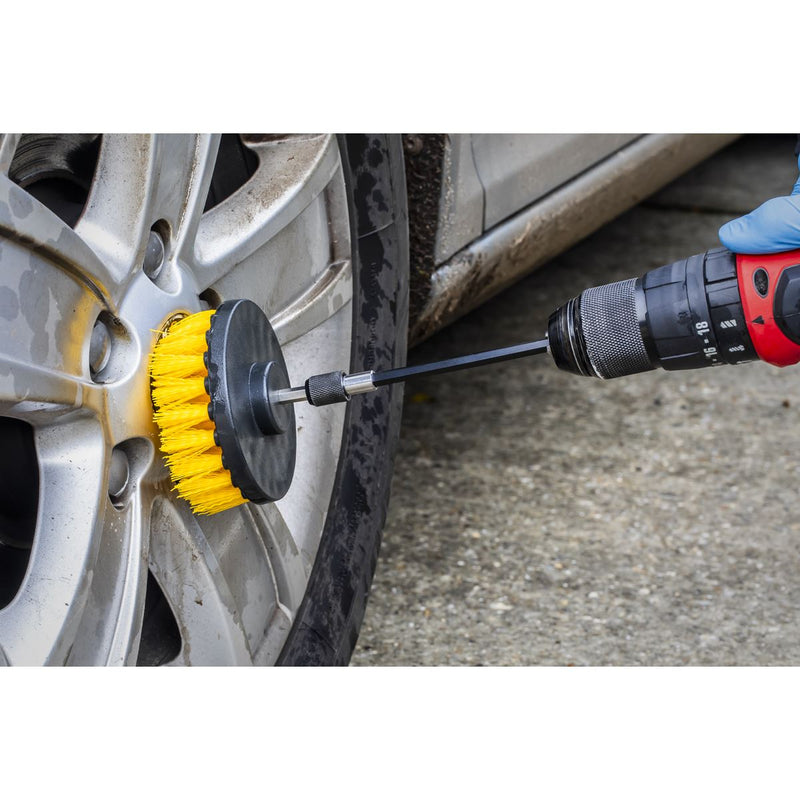 Sealey Drill Brush Set 4pc DBS4 Sealey - Dynamic Drive