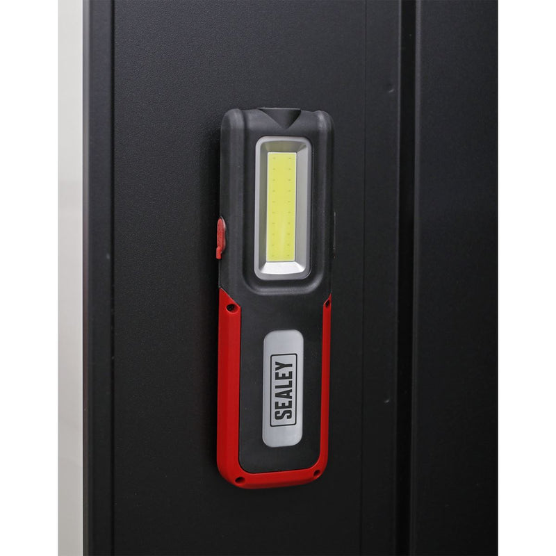Sealey Rechargeable Inspection Light 5W COB & 3W SMD LED with Power Bank Red Sealey - Dynamic Drive
